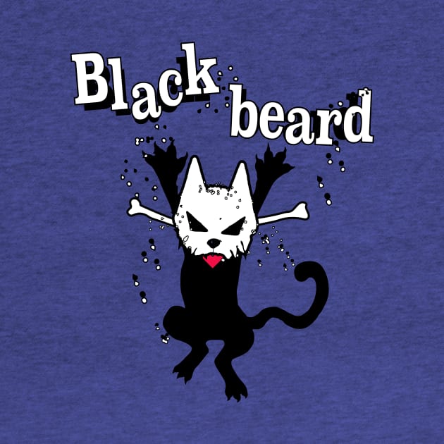 Blackbeard pirate Cat - crazy cat by artebus